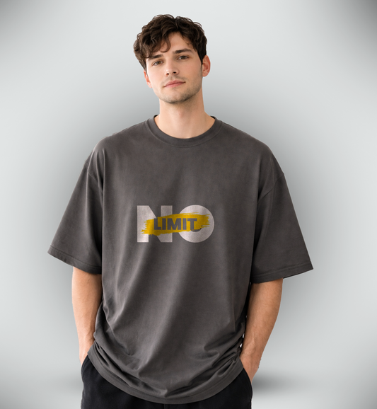 Men's 'NO LIMIT' Graphic Drop Shoulder