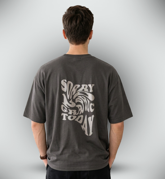 Men's 'SORRY NO GRAPHIC TODAY' Graphic Drop Shoulder
