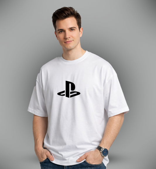 Men's 'PLAYSTATION' Graphic Drop Shoulder