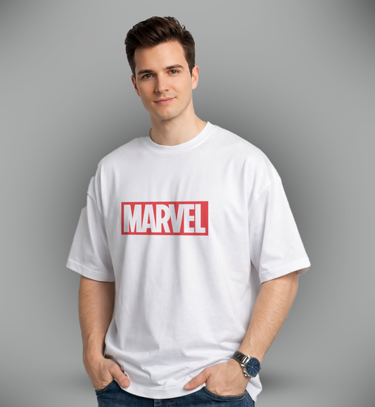 Men's 'MARVEL' Graphic Drop Shoulder