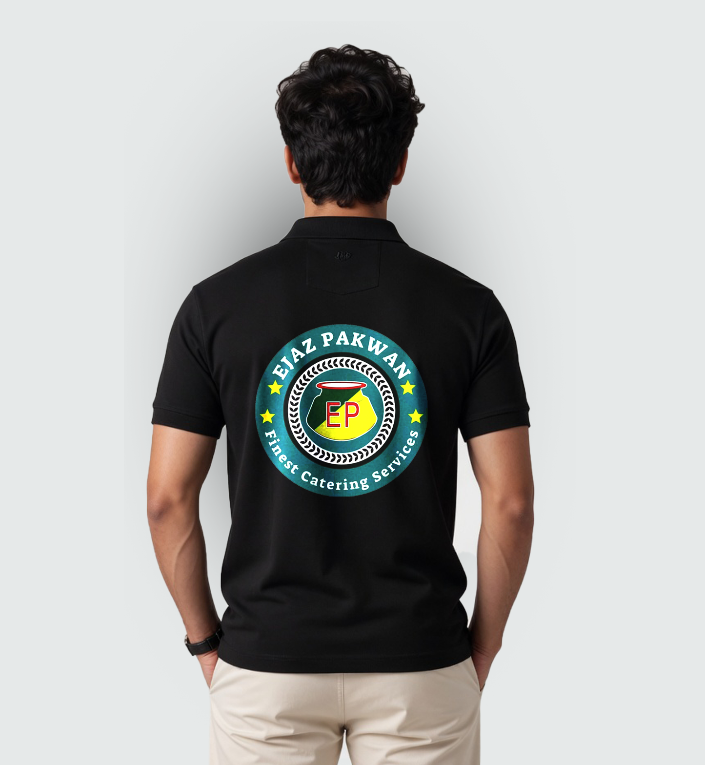 Men's 'EJAZ PAKWAN' Graphic Polo T-Shirt