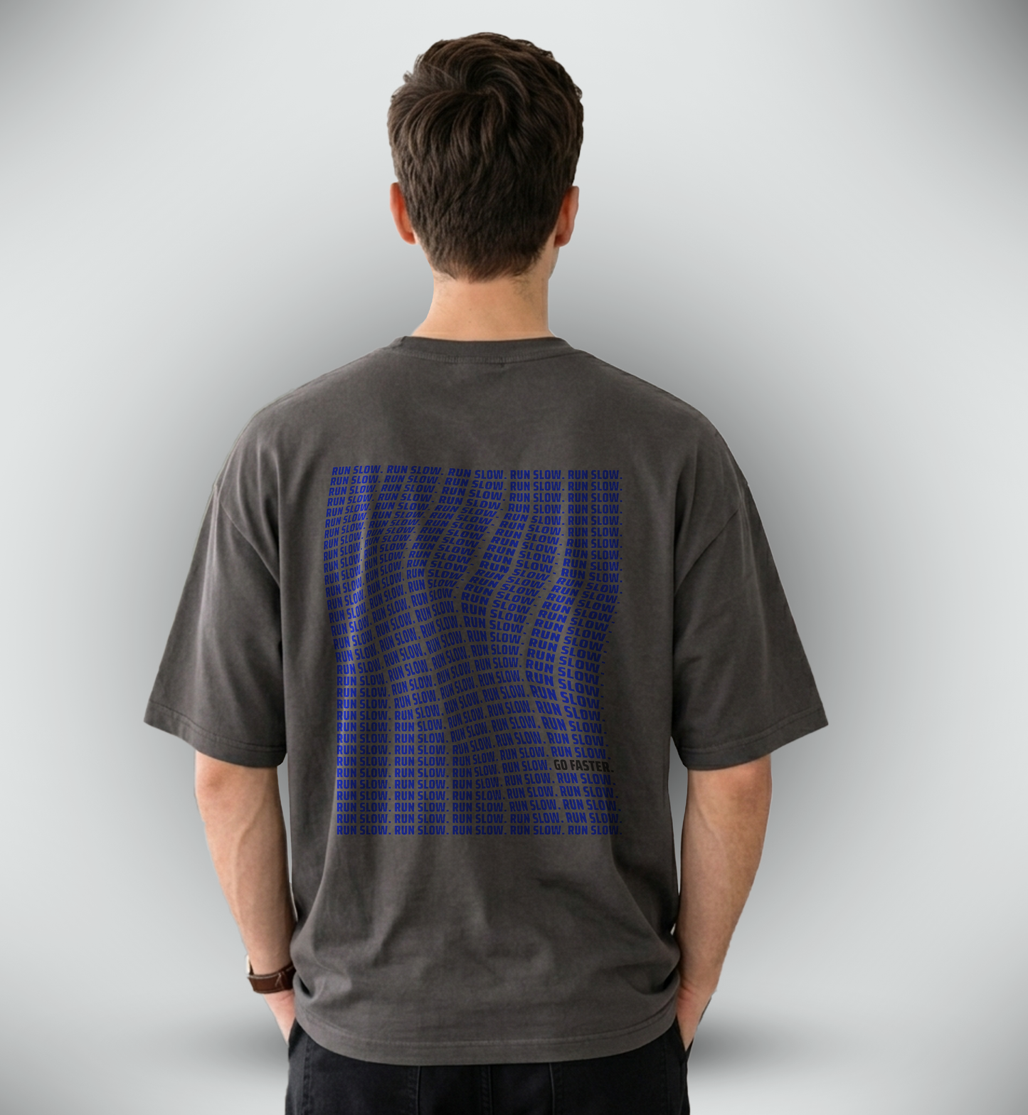 Men's 'GO FASTER' Graphic Drop Shoulder