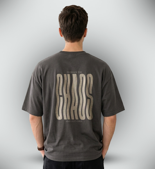 Men's 'CHAOS' Graphic Drop Shoulder