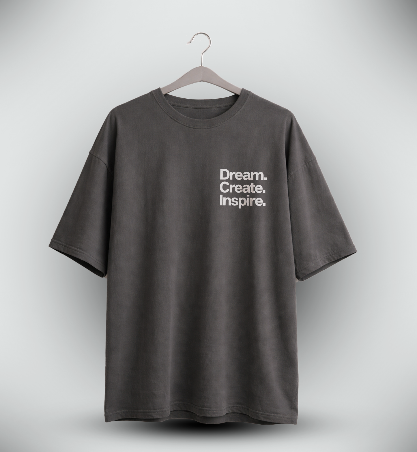 Men's 'DREAM CREATE INSPIRE' Graphic Drop Shoulder