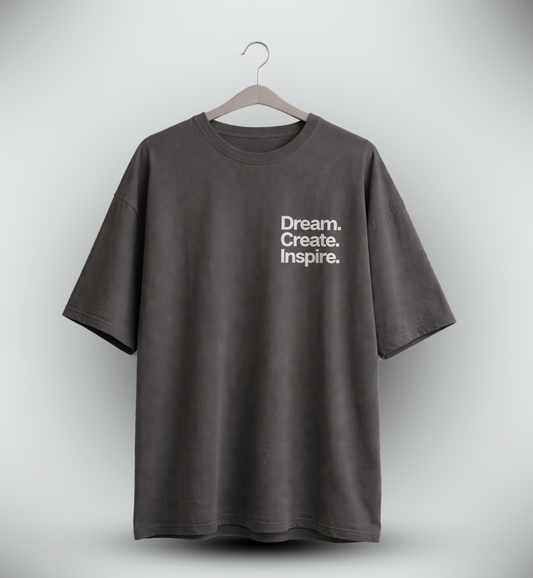 Men's 'DREAM CREATE INSPIRE' Graphic Drop Shoulder