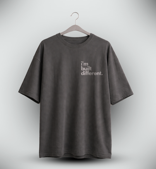 Men's 'I'M BUILT DIFFERENT' Graphic Drop Shoulder