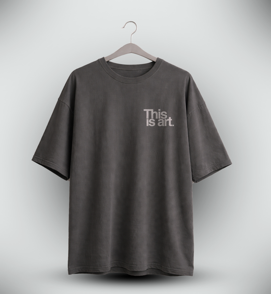 Men's 'this is art' Graphic Drop Shoulder