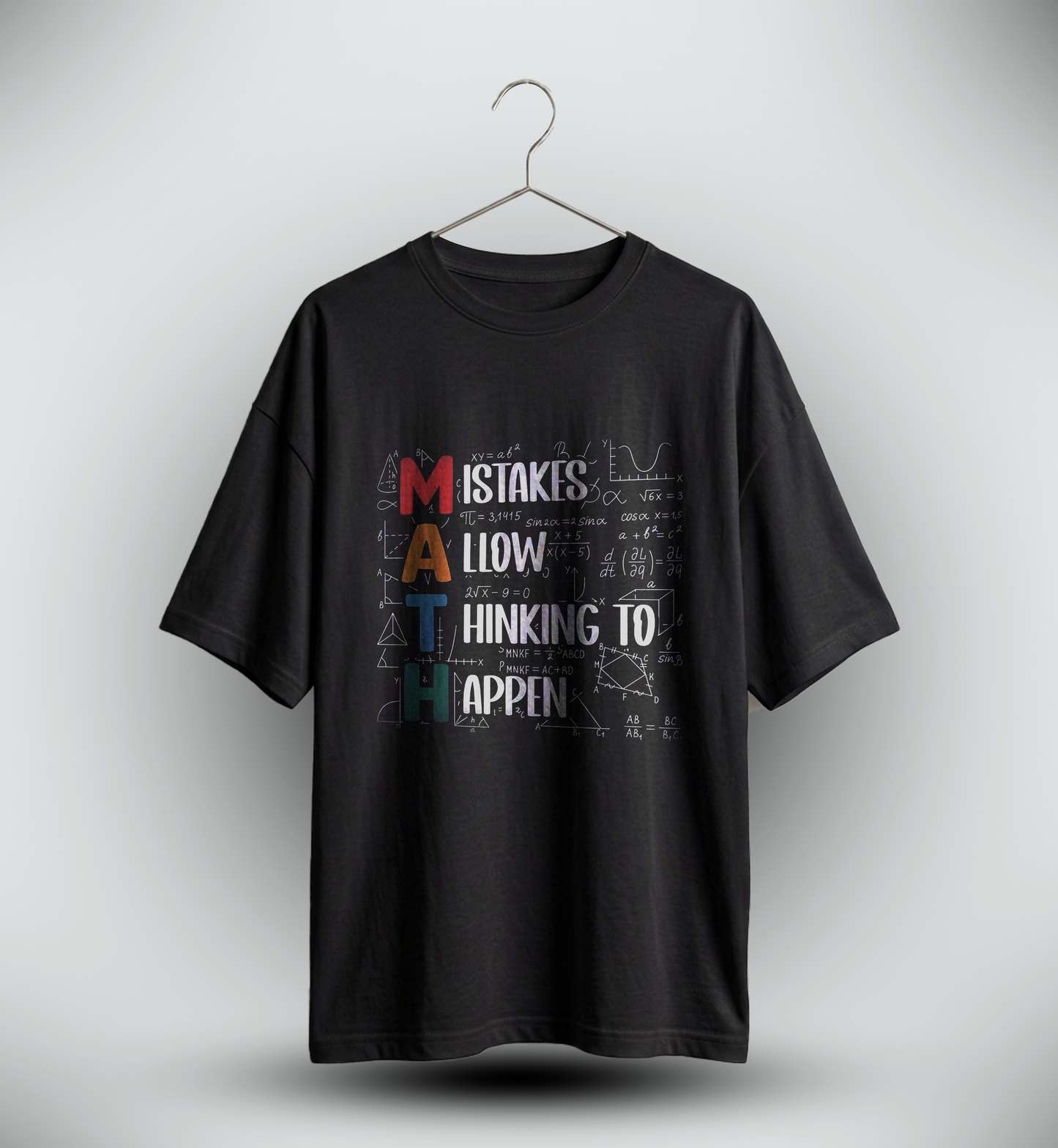 Men's 'MATH' Graphic Drop Shoulder