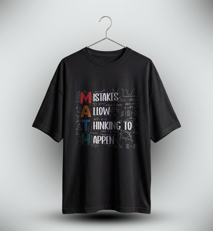 Men's 'MATH' Graphic Drop Shoulder