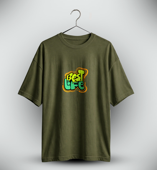 Men's 'BEST LIFE' Graphic Drop Shoulder