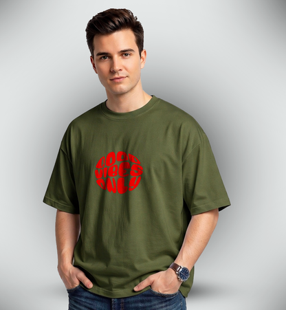 Men's 'GOOD VIBES ONLY' Graphic Drop Shoulder