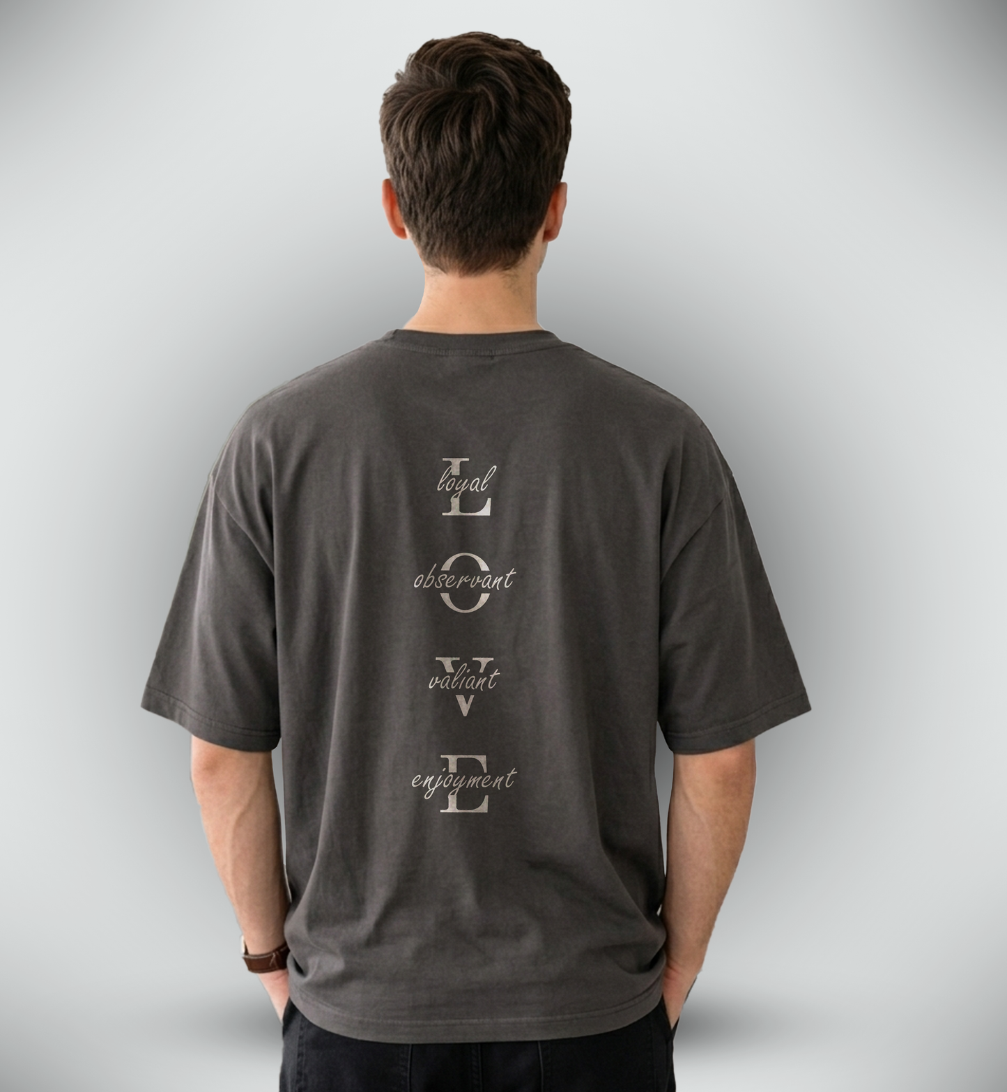 Men's 'LOVE' Graphic Drop Shoulder