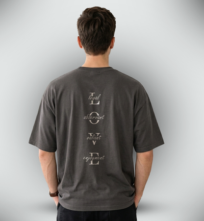 Men's 'LOVE' Graphic Drop Shoulder