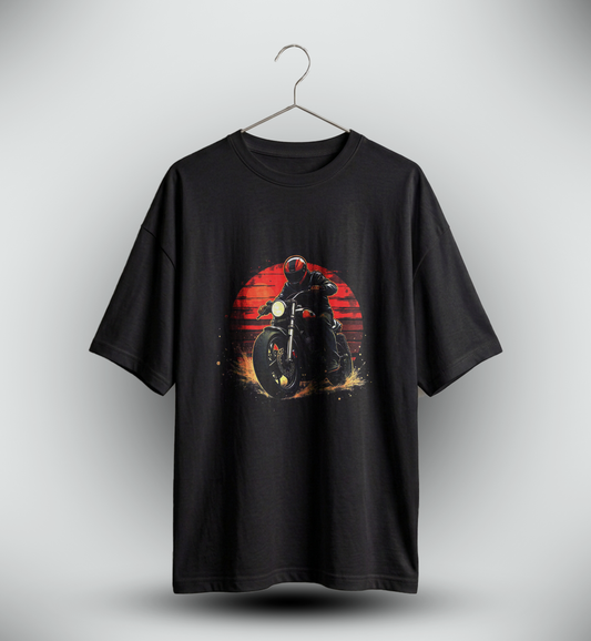Men's 'BIKER BOY' Graphic Drop Shoulder