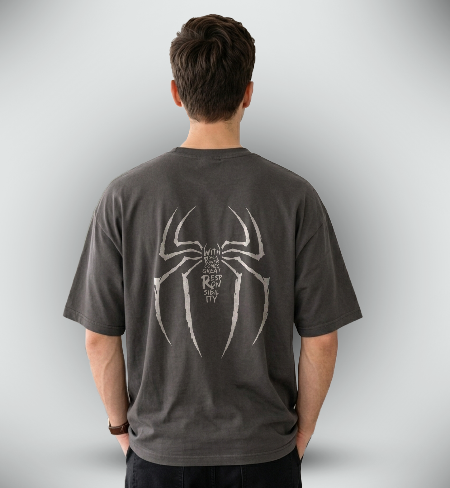 Men's 'SPIDERMAN' Graphic Drop Shoulder