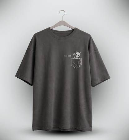 Men's 'HERE I AM' Graphic Drop Shoulder