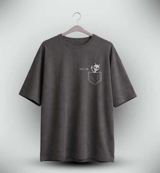 Men's 'HERE I AM' Graphic Drop Shoulder