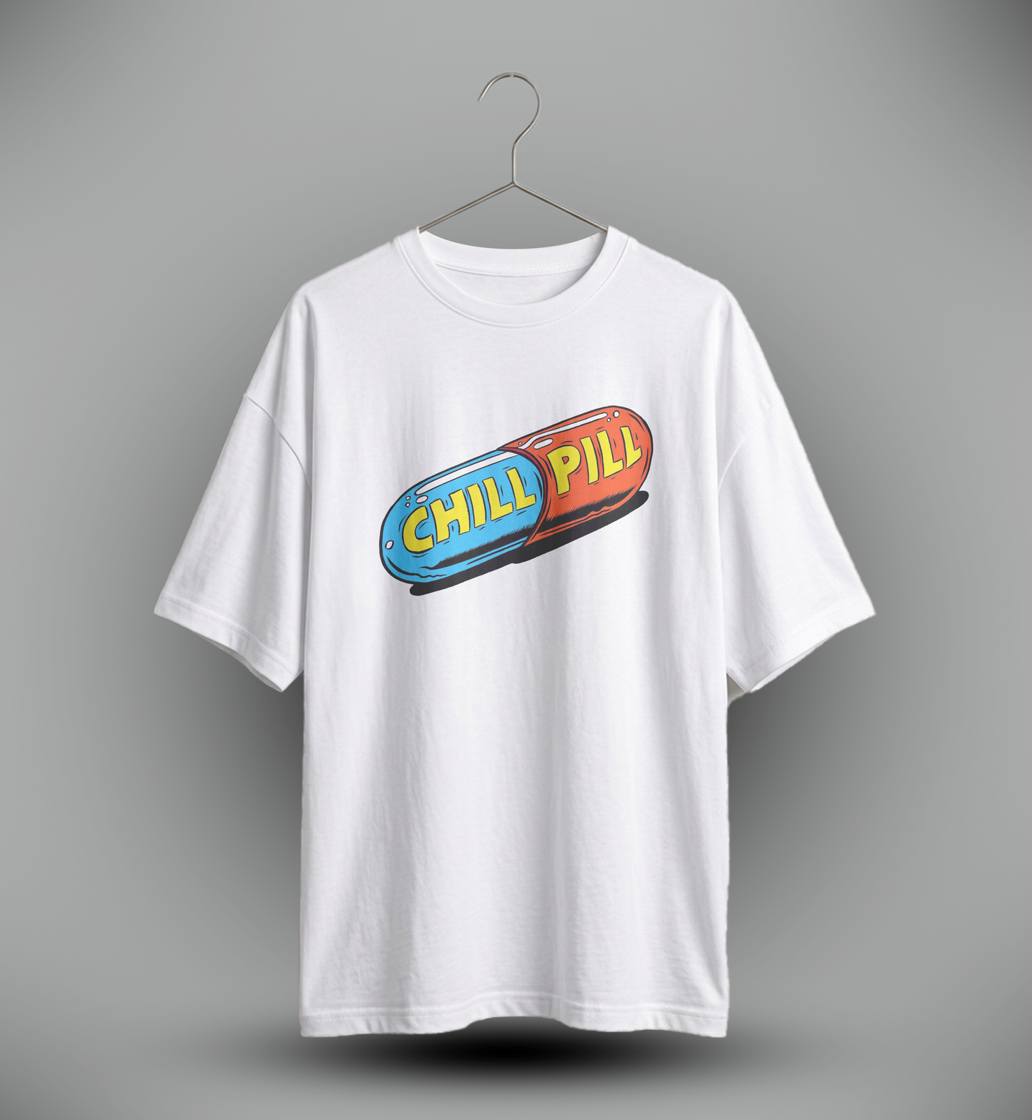 Men's 'CHILL PILL' Graphic Drop Shoulder