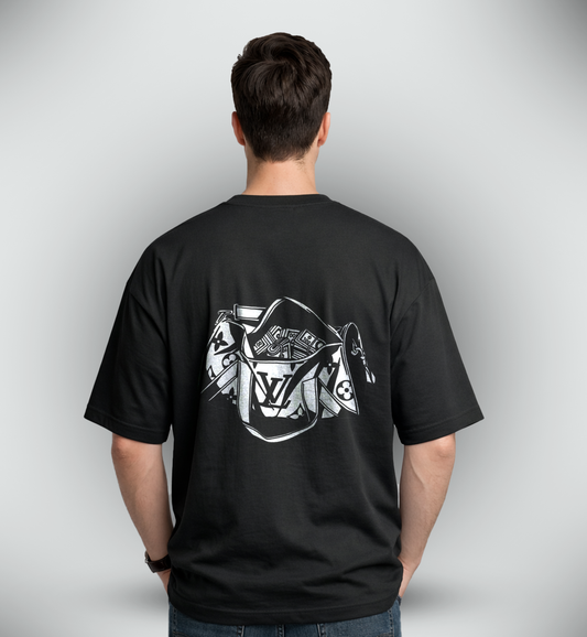 Men's 'MONEY BAG' Graphic Drop Shoulder
