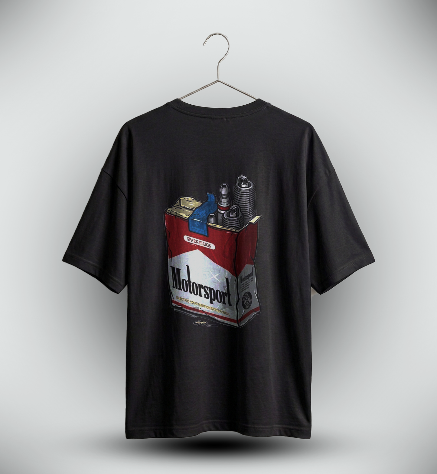 Men's 'MOTORSPORTS' Graphic Drop Shoulder