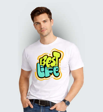 Men's 'BEST LIFE' Graphic T-Shirt
