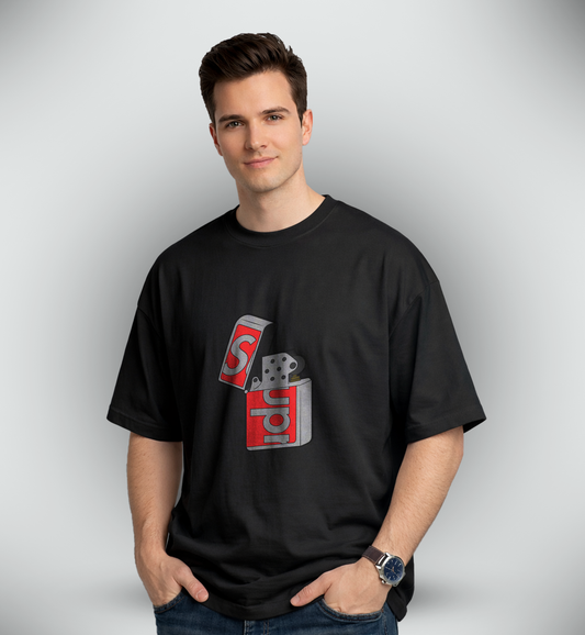 Men's 'SUPREME LIGHTER' Graphic Drop Shoulder