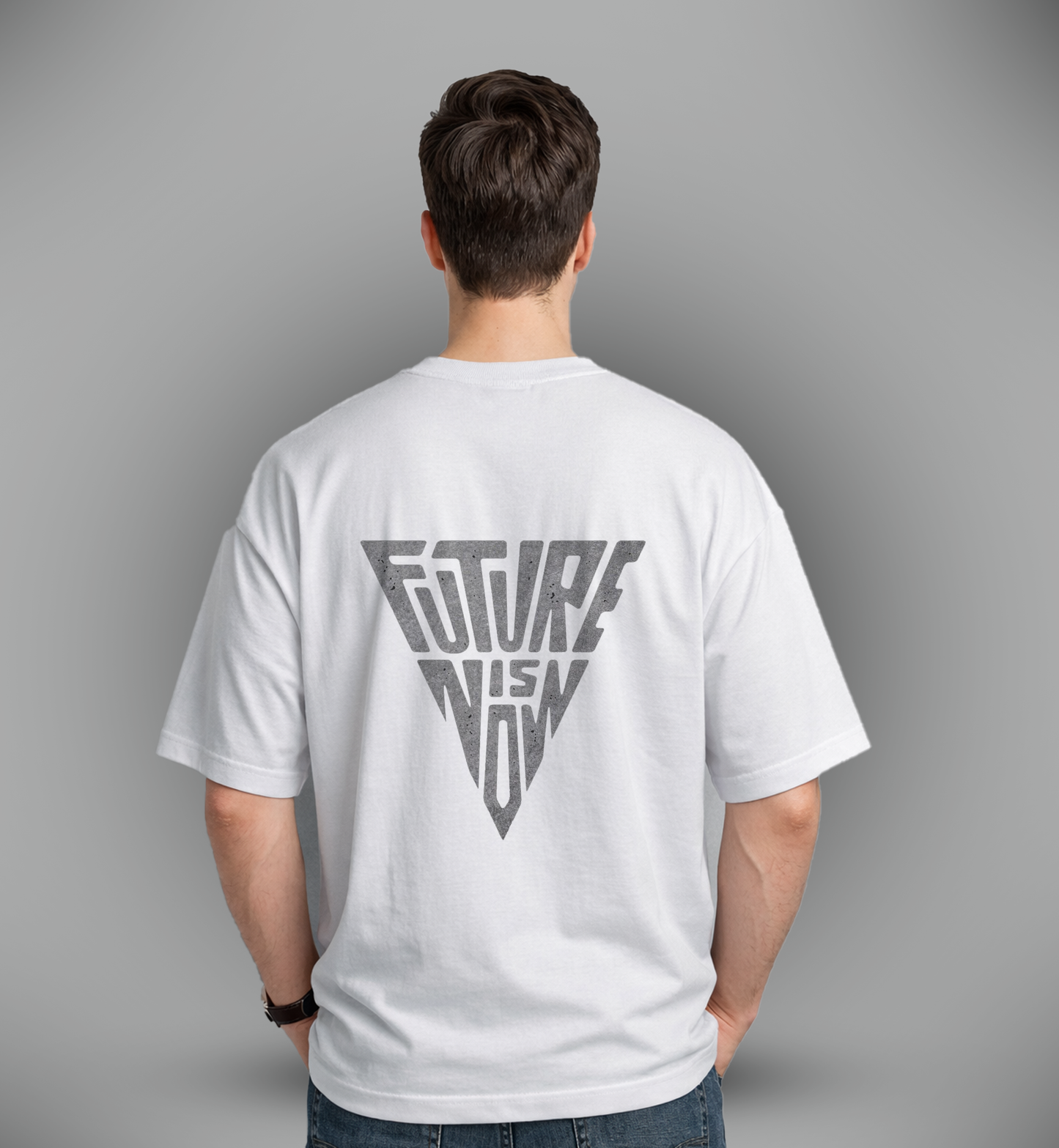 Men's 'FUTURE IS NOW' Graphic Drop Shoulder