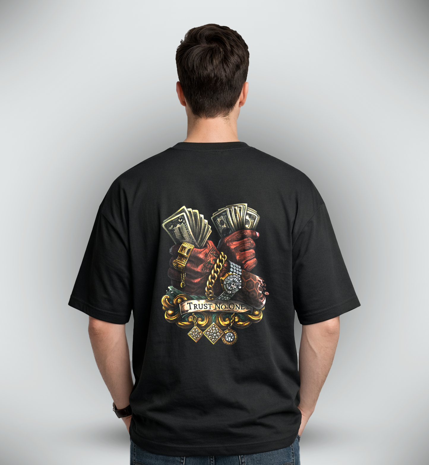 Men's 'MAFIA MONEY' Graphic Drop Shoulder