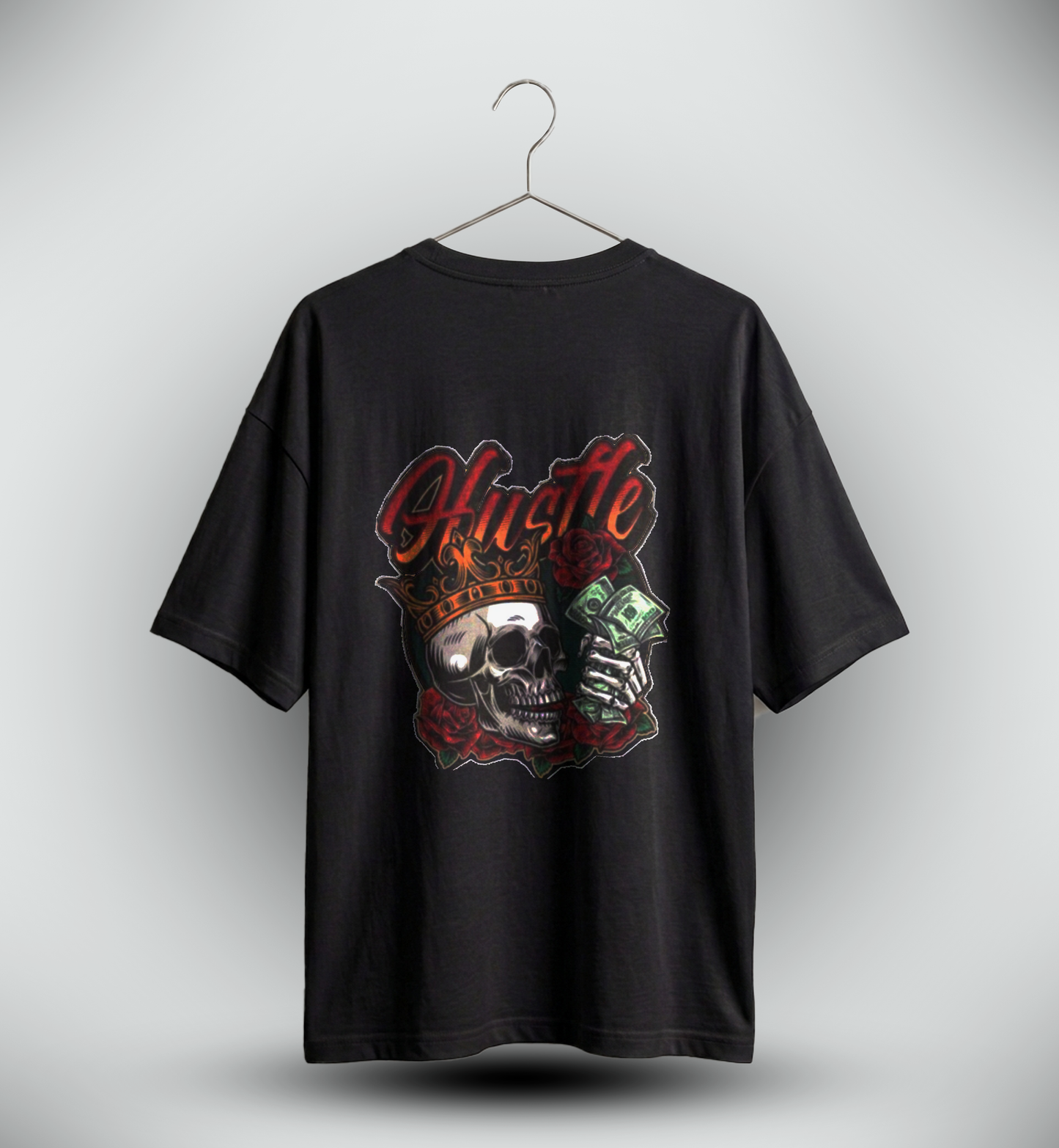 Men's 'HUSTLE' Graphic Drop Shoulder