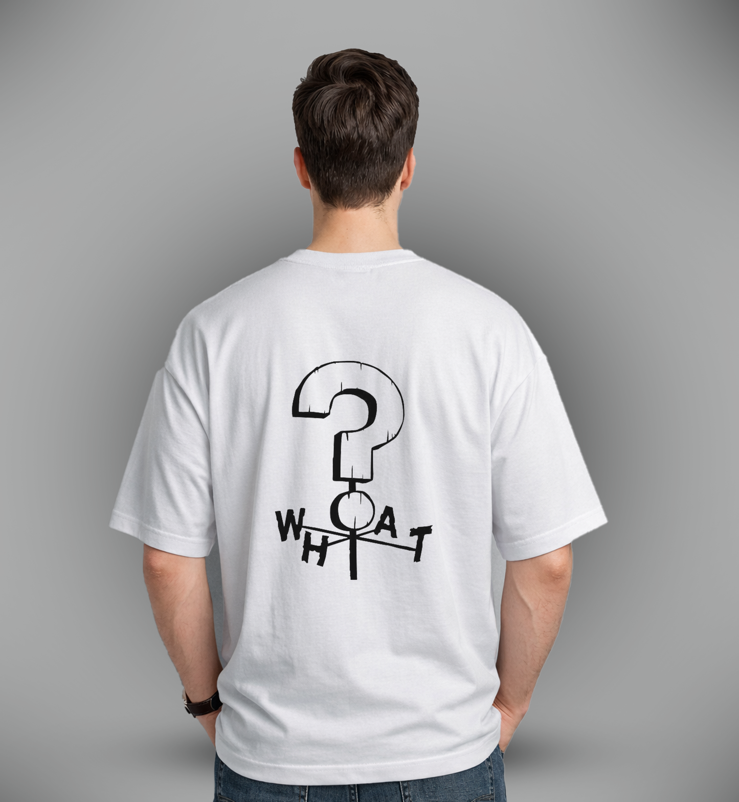 Men's 'WHAT?' Graphic Drop Shoulder