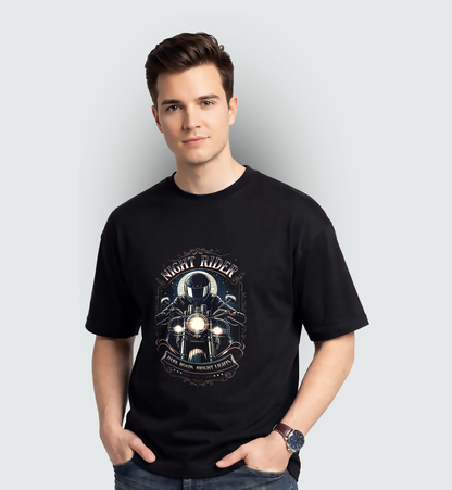 Men's 'NIGHT RIDER' Graphic T-Shirt