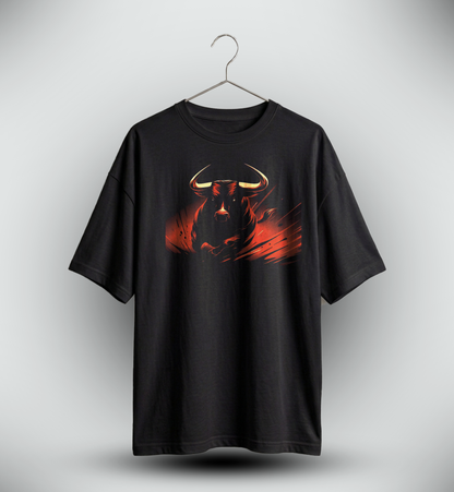 Men's 'ANGRY BULL' Graphic Drop Shoulder