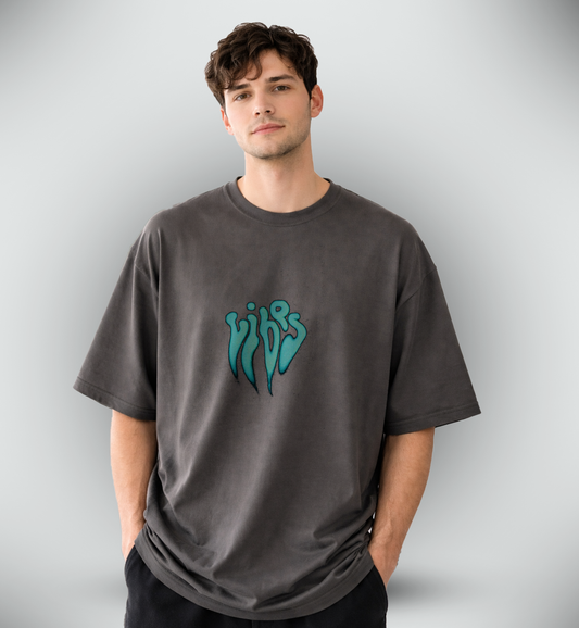 Men's 'VIBES' Graphic Drop Shoulder