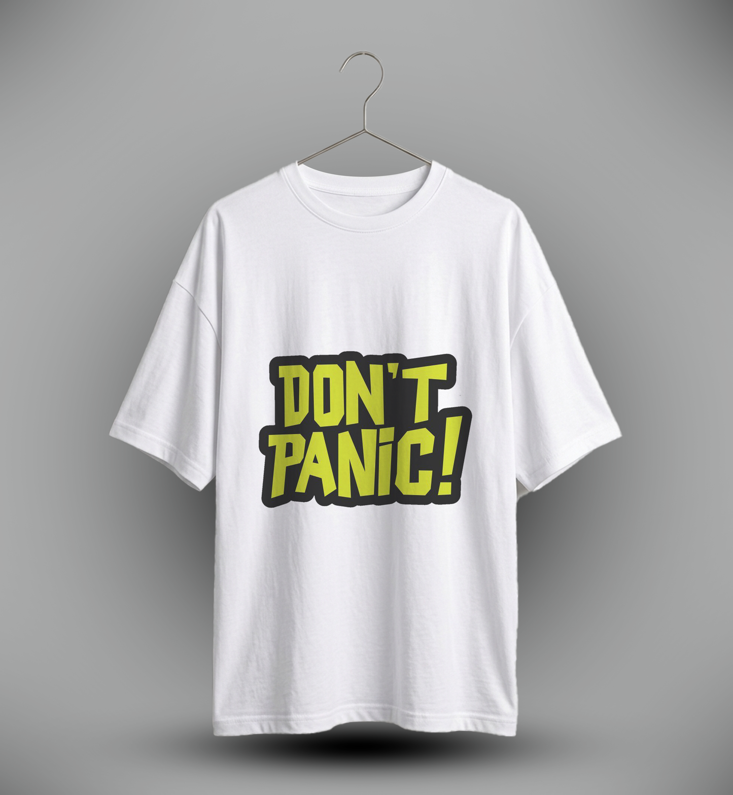 Men's 'DON'T PANIC' Graphic Drop Shoulder