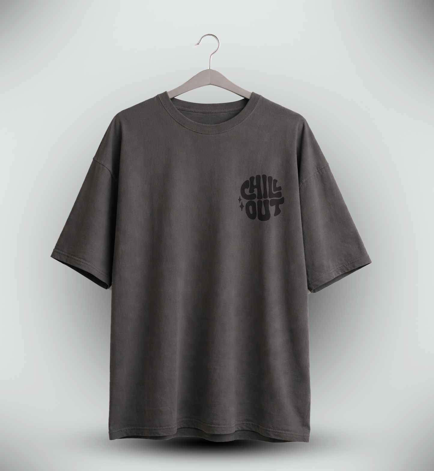 Men's 'CHILL OUT' Graphic Drop Shoulder