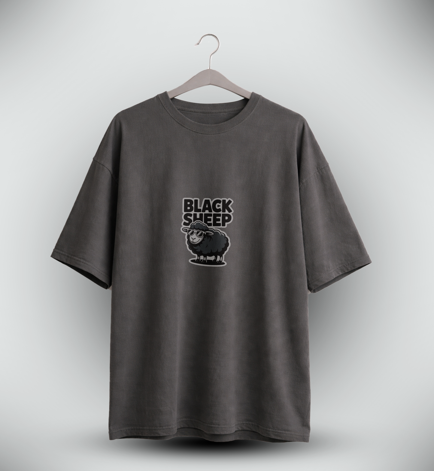 Men's 'BLACK SHEEP' Graphic Drop Shoulder
