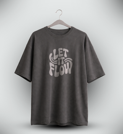 Men's 'LET IT FLOW' Graphic Drop Shoulder