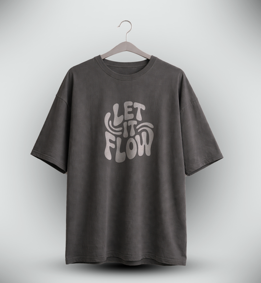 Men's 'LET IT FLOW' Graphic Drop Shoulder