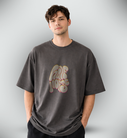 Men's 'HALF NOISE'Graphic Drop Shoulder