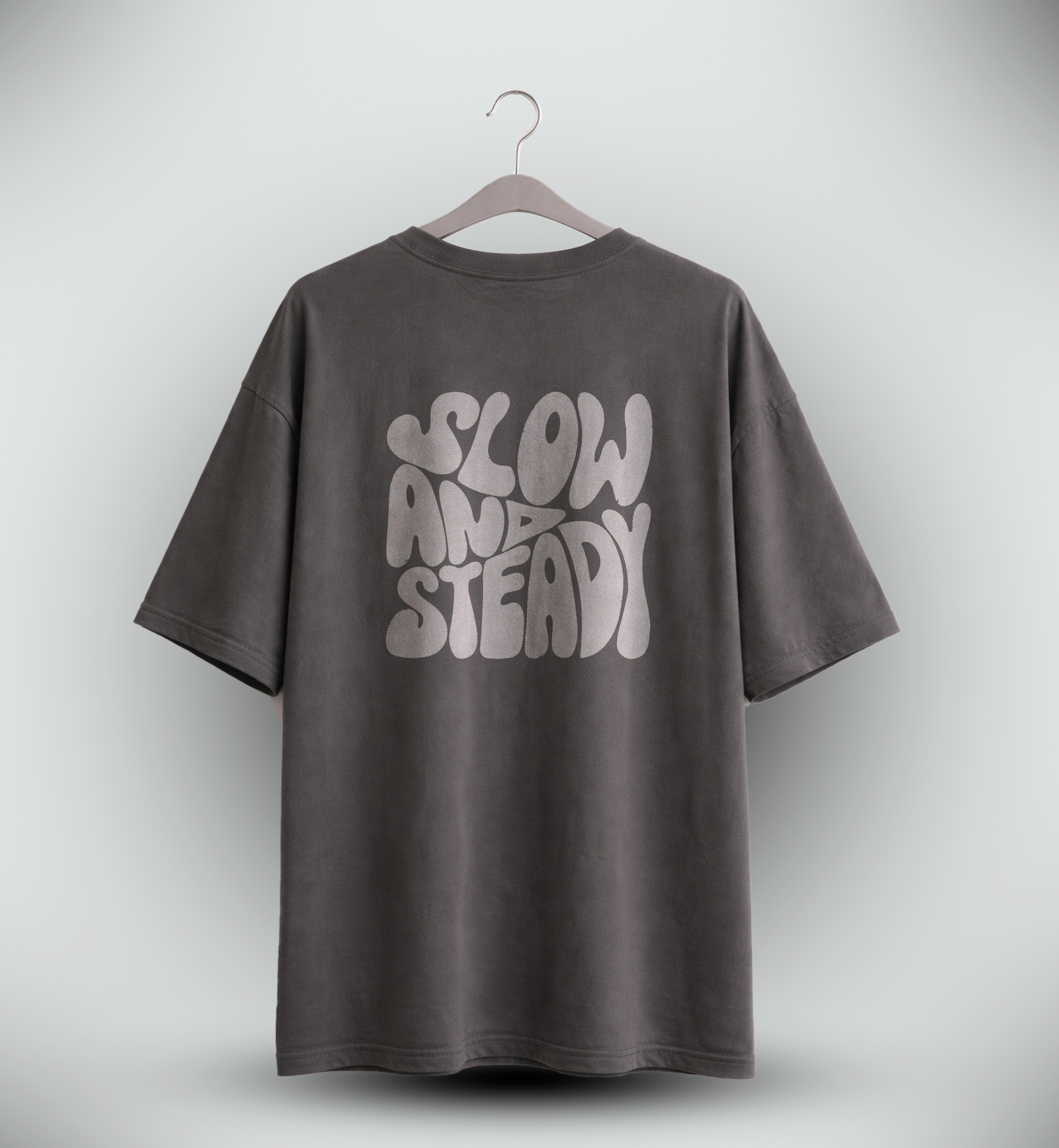 Men's 'SLOW AND STEADY' Graphic Drop Shoulder