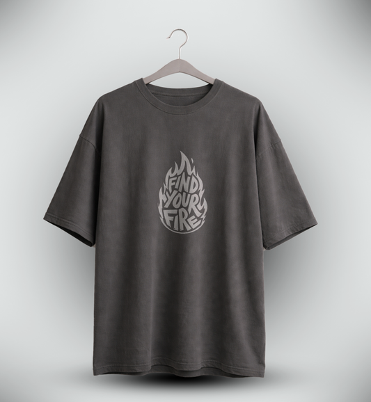 Men's 'FIND YOUR FIRE' Graphic Drop Shoulder